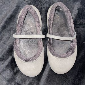 Fuzzy lined Mary Jane crocs